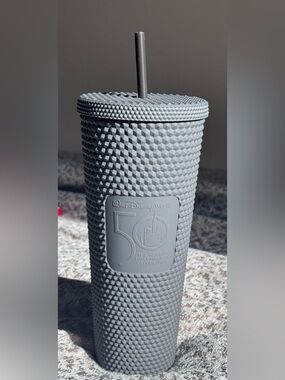 New In Box Walt Disney World 50th Anniversary Geometric Starbucks Tumbler Black